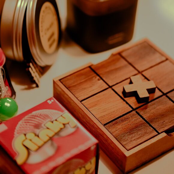 1970 Retro Date Night Gift Set: Game Night Box with Wine Glasses, Kodak Camera